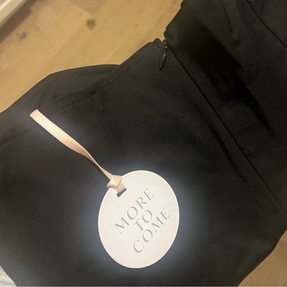 More To Come Sophia Strapless Midi Dress in Black - Picture 9 of 9